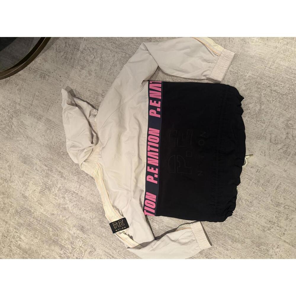 NWOT P.E Nation MAN UP Windbreaker Jacket with Hood Color Block sz M - Picture 4 of 6